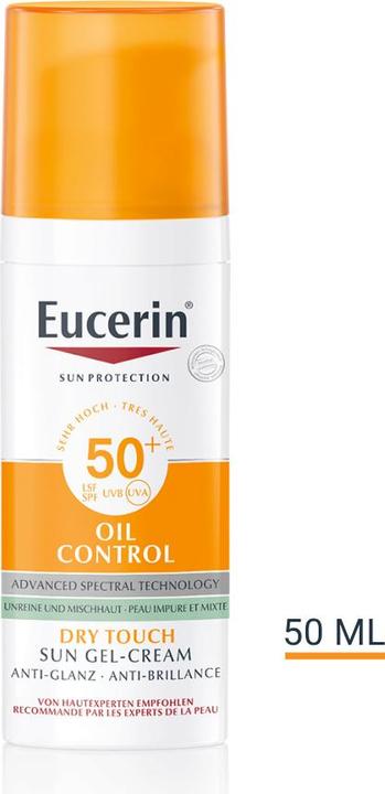 Actual product image Eucerin Oil Control (Sun cream face, SPF 50+, 50 ml)
