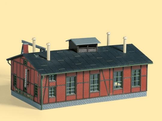 Actual product image Auhagen 11 355 H0 Locomotive shed,two lined