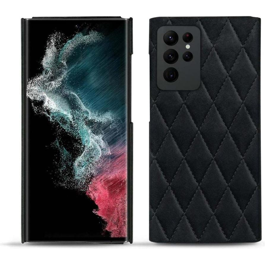 Noreve Lederschutzhülle (Samsung Galaxy S22 Ultra), Smartphone Hülle, Schwarz