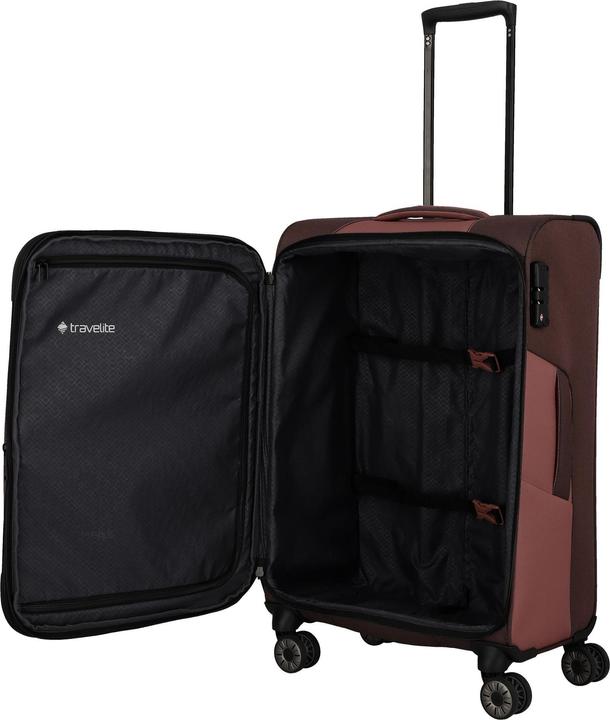 Actual product image Travelite Trolley + Suitcase Viia 4w Trolley M (70 l)