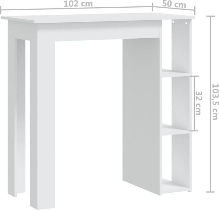 Produktbild vidaXL Bartisch (102 x 50 x 103.5 cm)