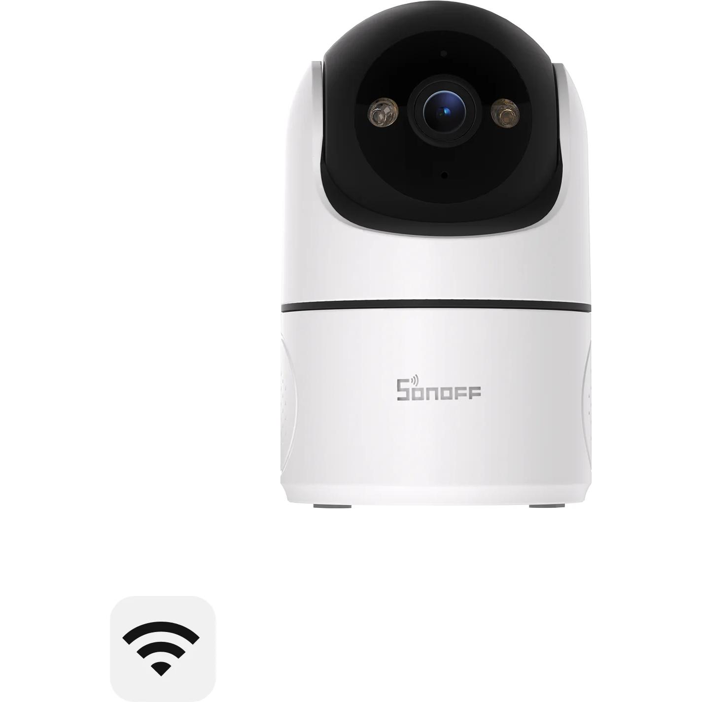 Sonoff Bianchi/Chiara Smart Camera Wifi Cam-Pt2 2Mp, Telecamera Di Rete