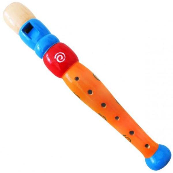keepdrum KFL1OR Flöte aus Holz für Kinder Orange