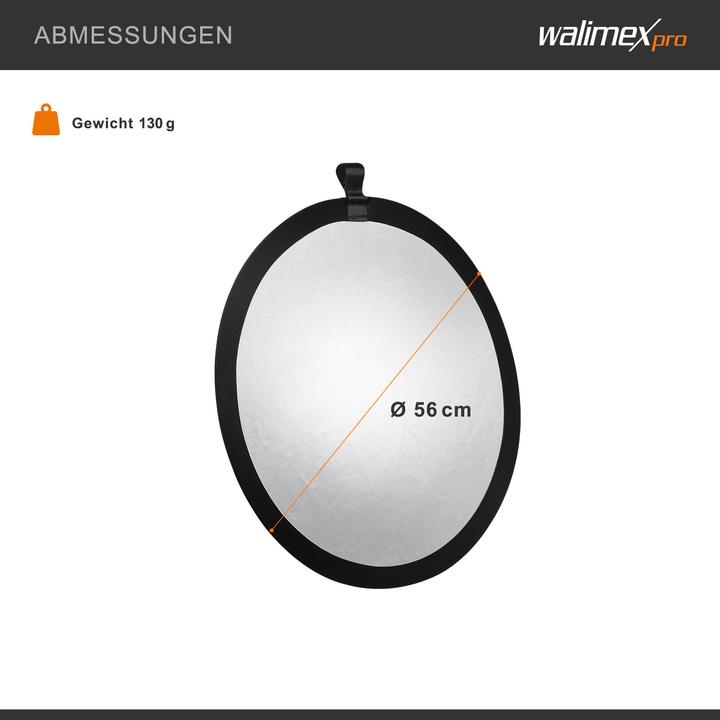 Actual product image Walimex Folding reflector Ø56cm (Folding reflector, 56 cm)
