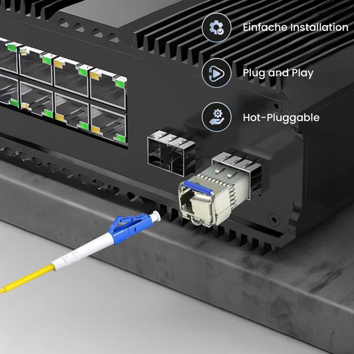 Actual product image Extralink SFP+ | SFP+ WDM Module | 1270/1330nm, single mode,, LC, DOM, pair