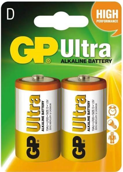 Immagine prodotto GP Batteries Batteria alcalina Ultra D Mono 1.5V Blister di 2 pezzi (2 pz., D)