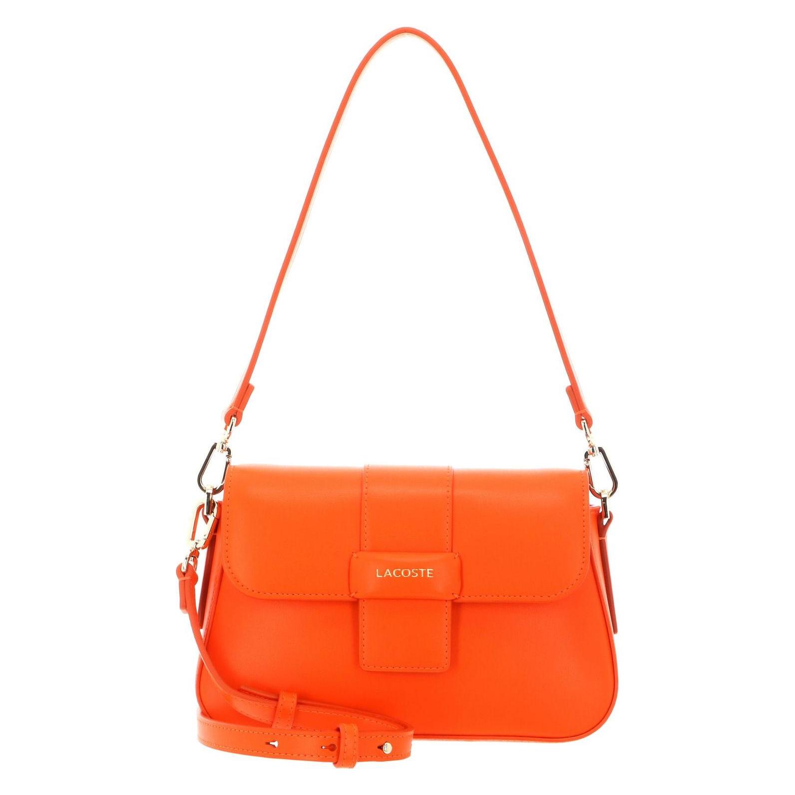 Lacoste, Damen, Handtasche, Flap Crossover Bag, Orange