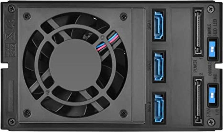 Actual product image Silverstone SST-FS303-12G - 3 Bay Aluminium Trayless Hot Swap Mobile Rack Backplane with Fan and Loc (3.5")