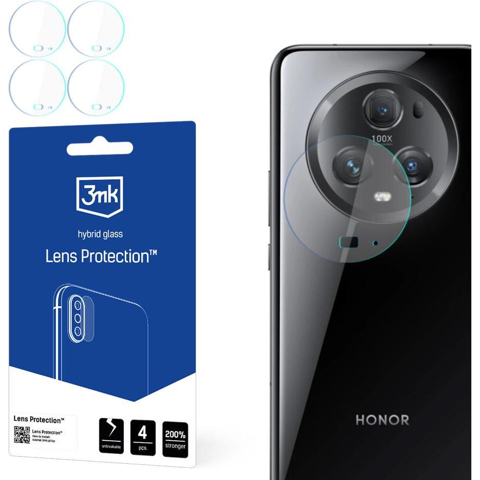3MK Lens Protect Honor Magic5 Pro Ochrona na obiektyw aparatu 4szt (1 Stück, Honor Magic5 Pro), Smartphone Schutzfolie