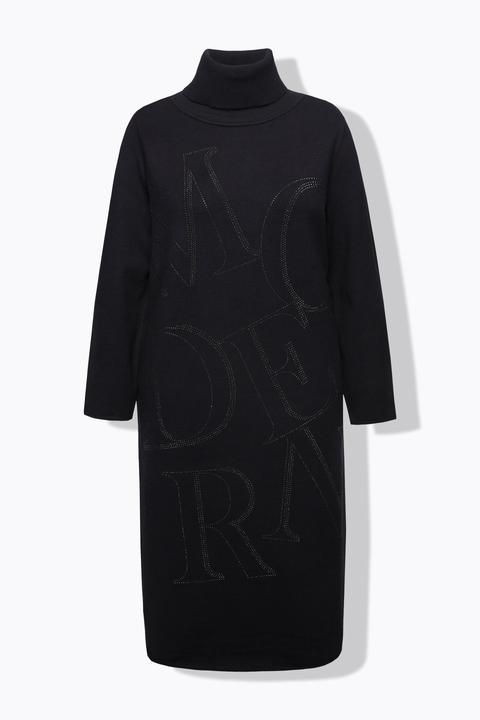 Produktbild Ulla Popken Strickkleid, Buchstaben, Stehkragen, Langarm (54)