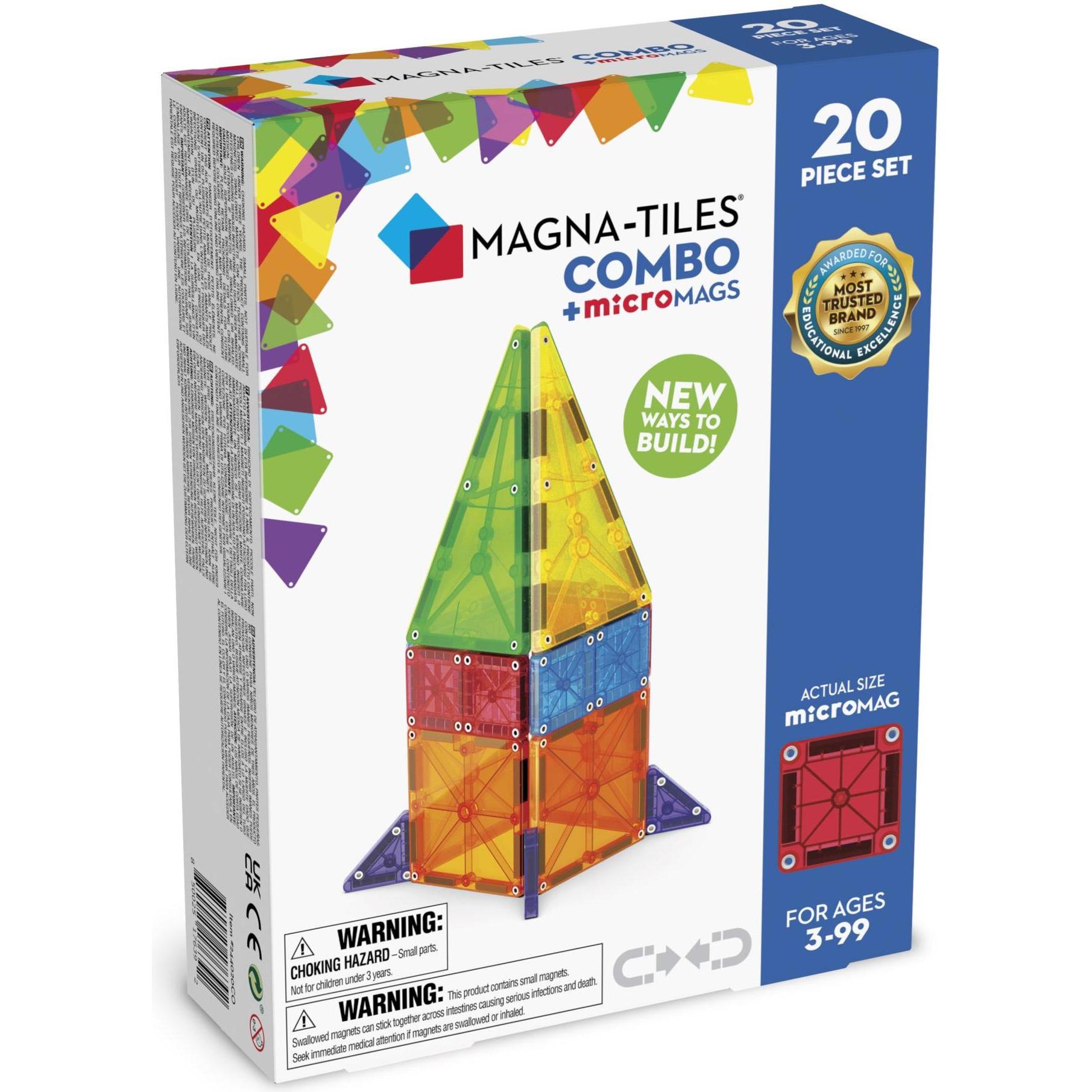 Magna-Tiles Set combo da 20 pezzi