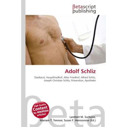 Adolf Schliz, Fachbücher