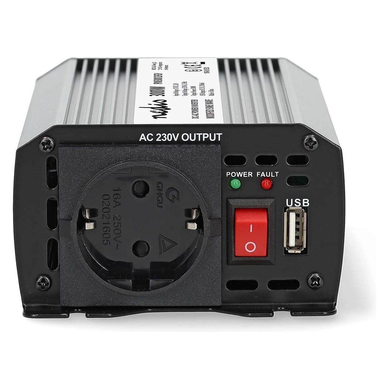 Nedis, Stroomomvormers, Stroomomvormer Veranderde Sinusgolven - Ingangsspanning, 12 V Dc - Apparaatuitgangsaansluiting, Type
