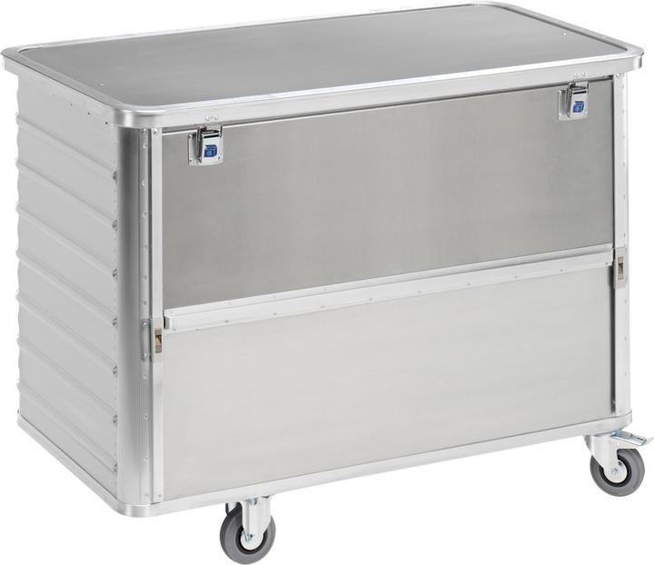 Produktbild Gmöhling Alu-Kastenwagen, absenkbare Seitenwand (250 kg)