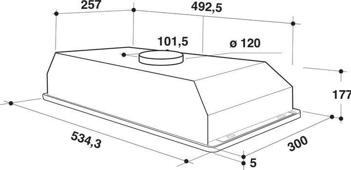 Image du produit Whirlpool Hood Wct 64 Flsxwhirlpool (Hotte à tiroir)