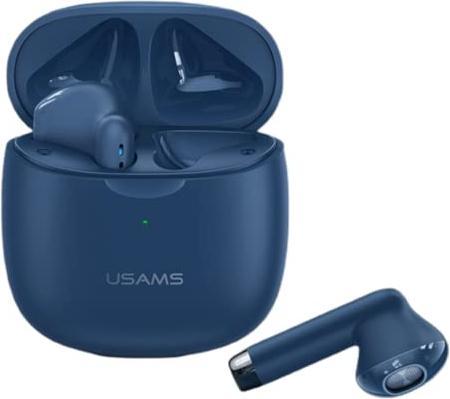 Actual product image Usams Słuchawki Bluetooth 5.0 TWS IA series bezprzewodowe granatowy/dark blue BHUIA03 (US-IA04) (4 h, Wireless)