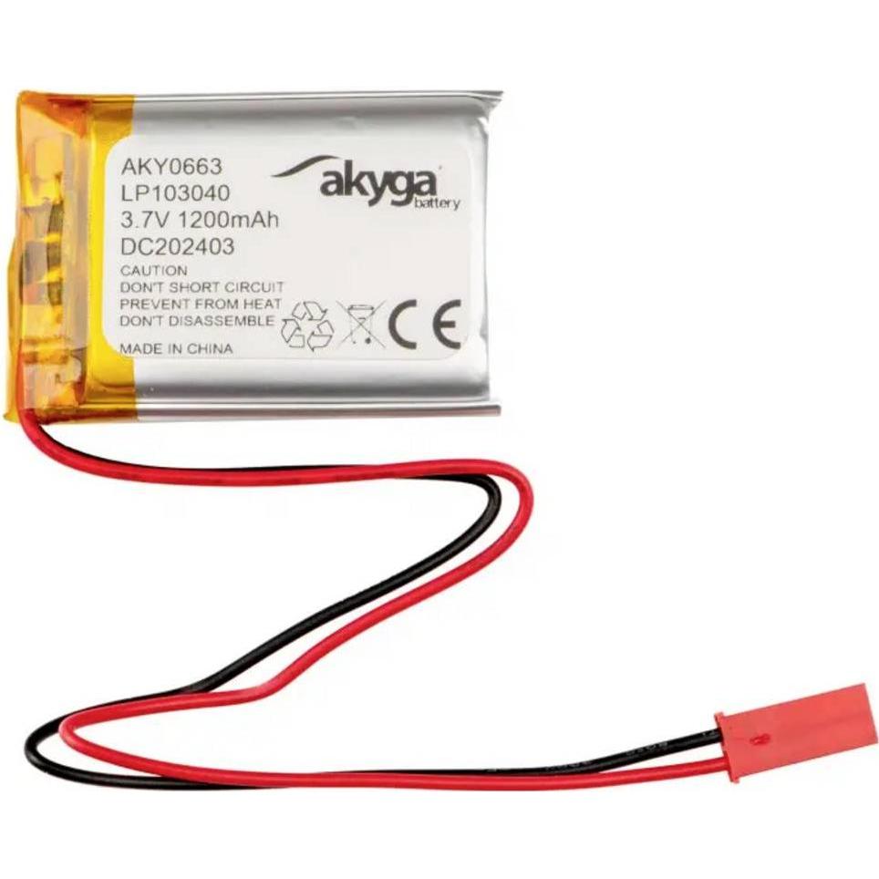 Thumbnail - Akyga LP103040 Akkupack x Spezial-Akku LiPo 3.7 V 1200 mAh (3.70 V, 1200 mAh)