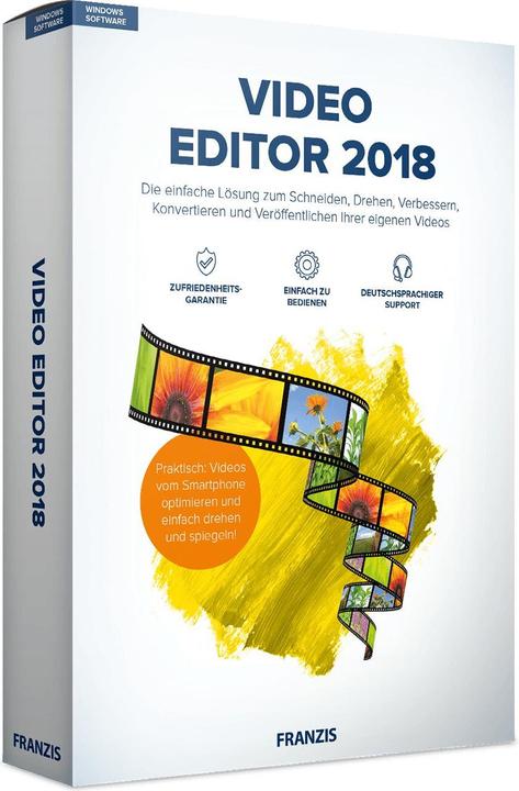 Produktbild Franzis Video Editor 2018 (1 User, unbegrenzt)