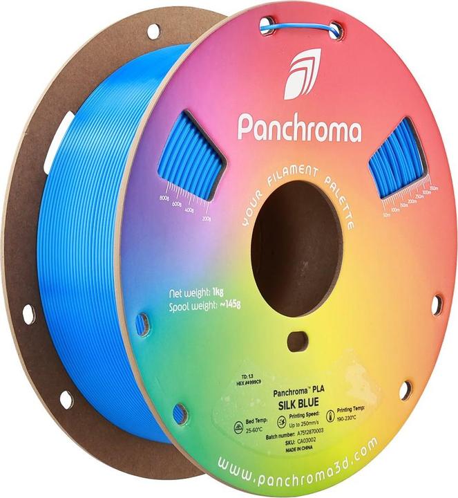 Image du produit Polymaker Panchroma™ PLA Silk (PLA, 1.75 mm, 1000 g, Bleu)