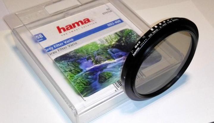 Productafbeelding Hama Grijsfilter Vario ND2-400 (58 mm, ND / grijsfilter, 58 mm)