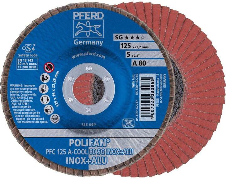 Produktbild Pferd POLIFANFächerscheibe PFC ACOOL 80 SG INOX ALU (80)