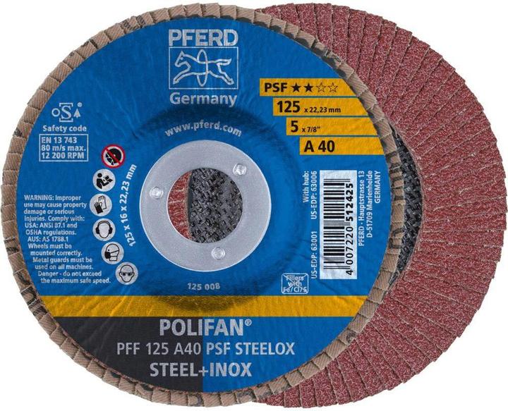 Produktbild Pferd POLIFANFächerscheibe PFF40 PSF STEELOX (40)