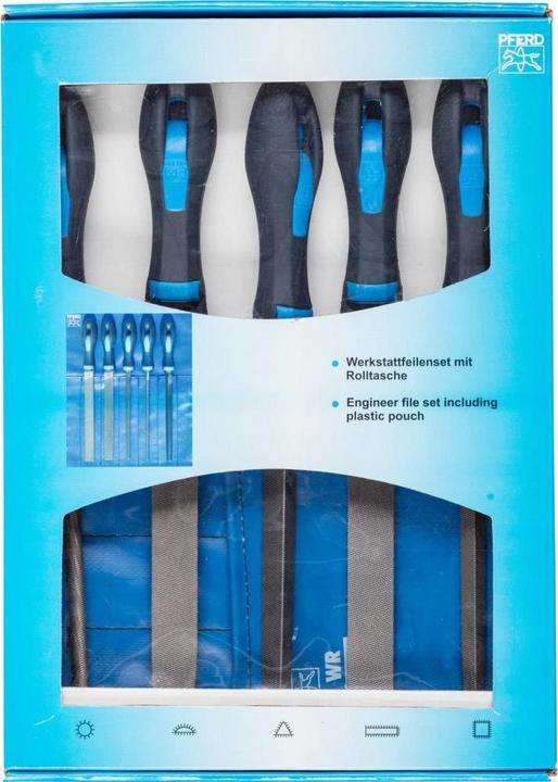 Produktbild Pferd Werkstattfeilen in Rolltasche 531 WRU 200 (Hieb 1, 200 mm)