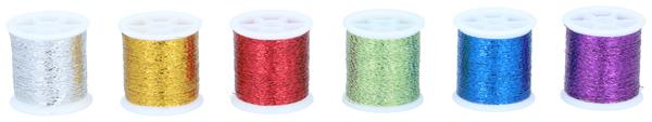 Actual product image Sewing Metallic Yarn 6pc