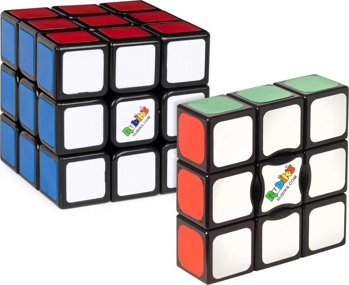 Actual product image Spin Master Rubik's Starter Set, the Original 3x3 Rubik's Cube and 3x3x1 Edge, Gift Set Finger Cube Stressab (3 x 3)