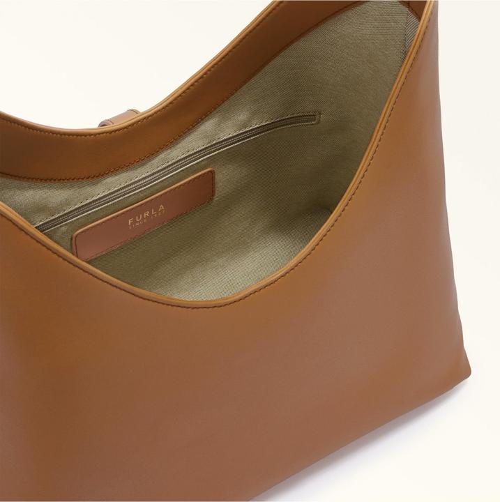 Produktbild Furla hobo bag goccia m in leather color brandy