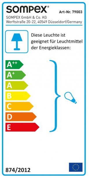 Energy Label Sompex Doggy (E14)