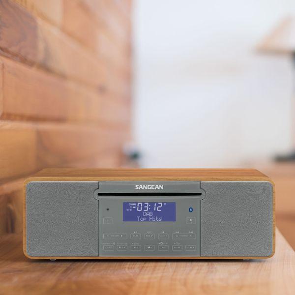 Actual product image Sangean - DDR-47BT, digital radio, CD, DAB+, BT, houten cabinet (DAB+, FM, Bluetooth)