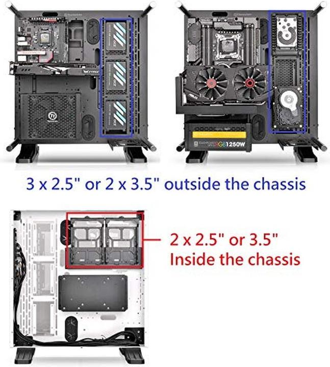 Produktbild Thermaltake Core P3 Case (CA-1G4-00M6WN-05) (ATX, mATX, Mini-ITX)