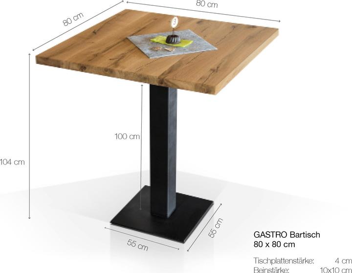 Produktbild Möbel-Eins Gastro (80 x 80 x 104 cm)
