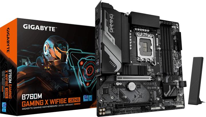 Immagine prodotto Gigabyte B760M Gaming X WiFi6E Gen5 (B760,S1700,mATX,DDR5 (LGA 1700, Intel B760, mATX)