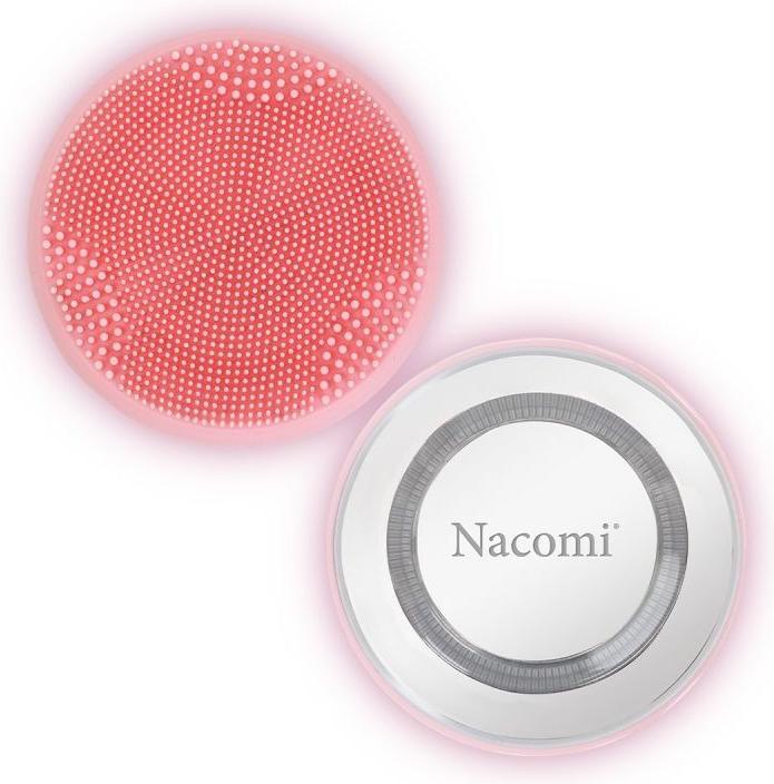 Produktbild NACOMI Omi Facial Massager & Cleansing Brush 3-in-1 szczoteczka do masażu twarzy Różowa