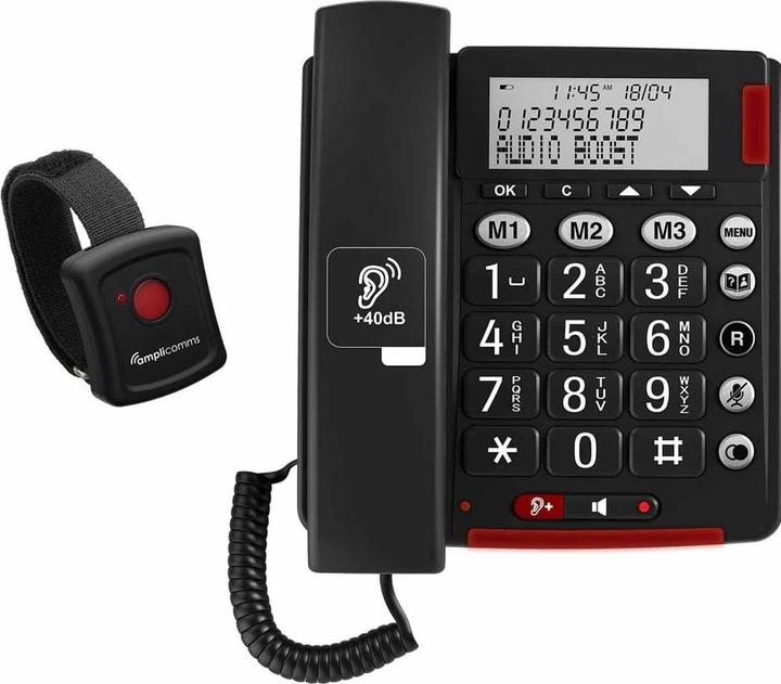 Produktbild amplicom ms BigTel 50 Alarm Plus DE/FR Analog Telefon dark grey