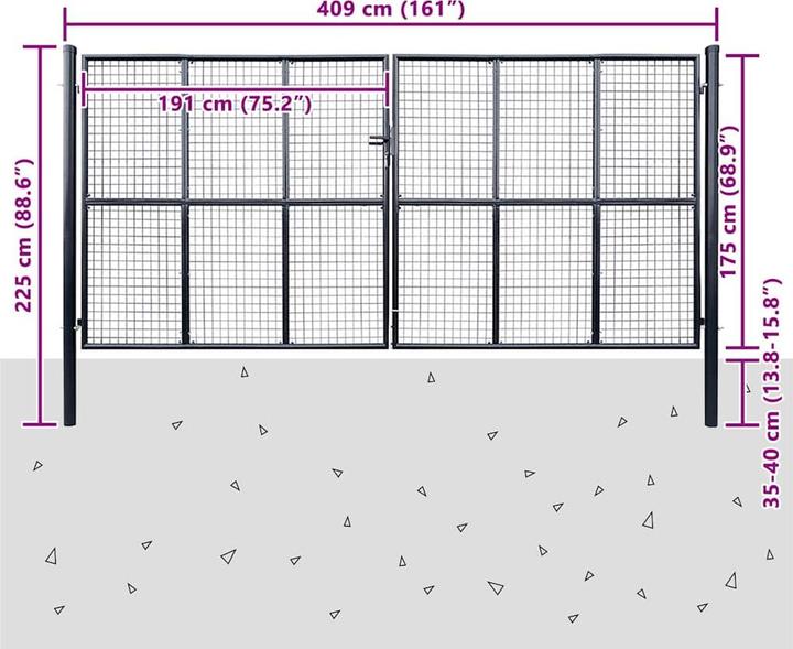 Produktbild vidaXL Gartentor
