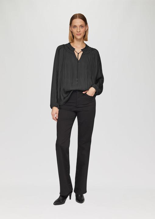 Produktbild s.Oliver Bluse Tunika-Bluse mit Rüschen-Details (36)