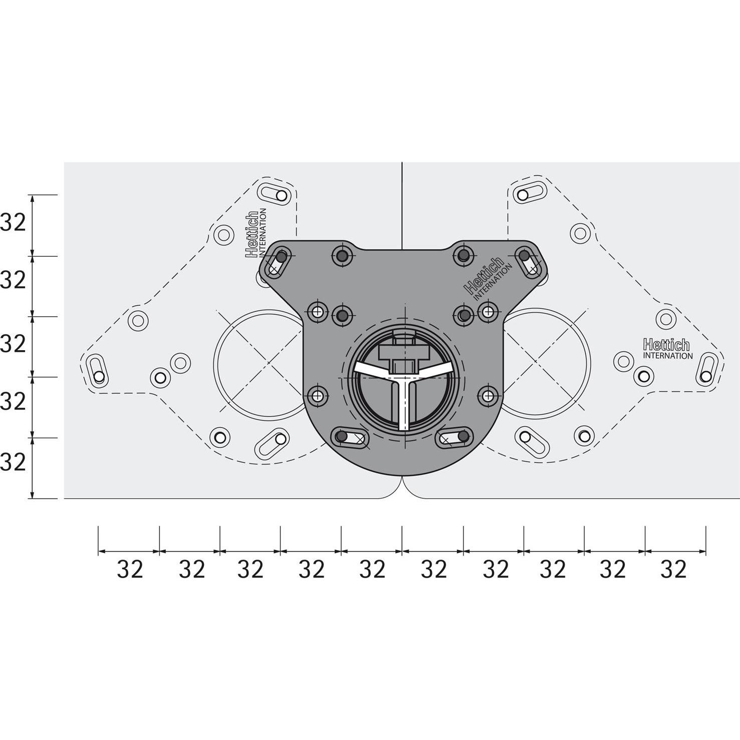 Thumbnail - Hettich, Tischbeine + Tischgestell, Tischbein System 32