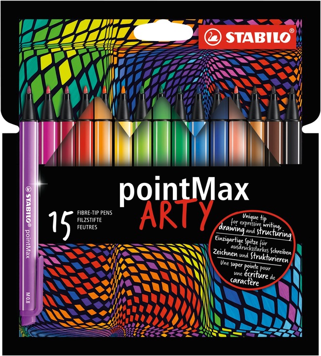 Produktbild STABILO Pointmax 15er Etui Arty (Sortiert, 15 x)