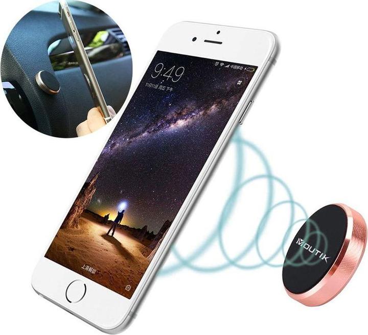 Image du produit Hermex MOUTIK Aimant voiture Support voiture Slim autocollant ROSÉGOLD Rose