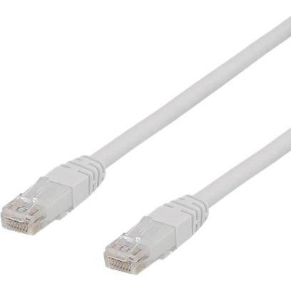 Deltaco U/UTP Cat6a patch cable 500MHz Delta-certified LSZH white (U/UTP, CAT6a, 20 m), Netzwerkkabel