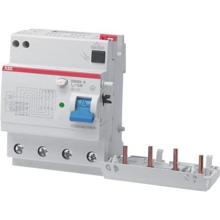 Thumbnail - ABB Fehlerstrommodul DDA204 für automatische Kompaktsicherungen - 4-polig PFI 63 A 300 mA - Typ B -, Relais