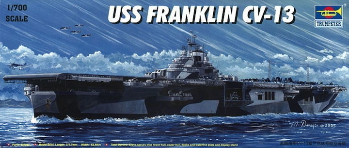 Produktbild Trumpeter Flugzeugträger USS Franklin CV-13