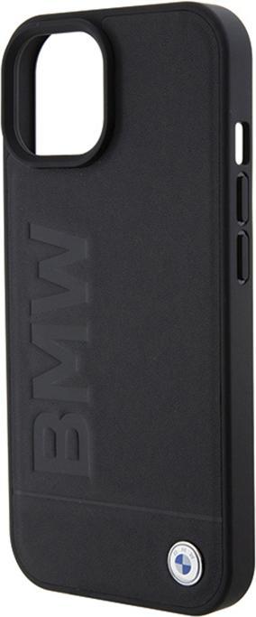 Immagine prodotto BMW BMHCP15SSLLBK iPhone 15 6,1" in pelle nera con timbro a fuoco (Apple iPhone 15)