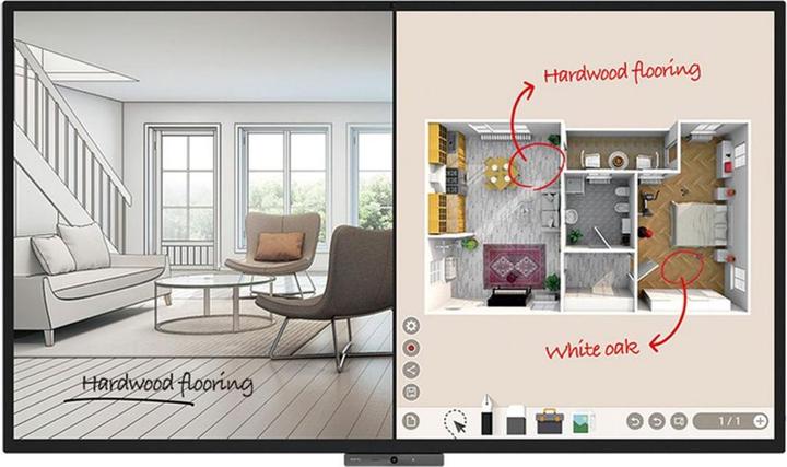 BenQ Écran tactile CP8601K DuoBoard (3840 x 2160 pixels, 86")