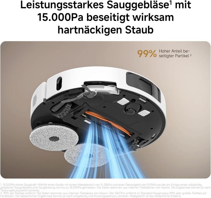 Produktbild Xiaomi S40 Pro (15000 Pa, Wischpads (rotierend))