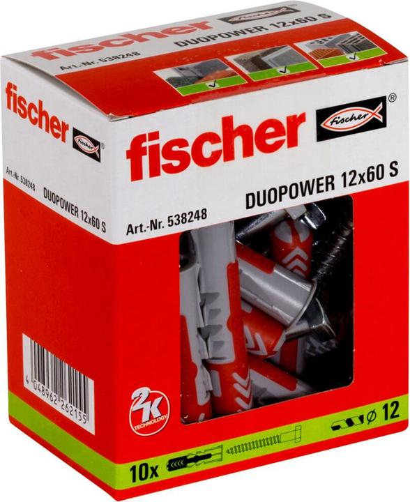 Actual product image Fischer DuoPower 12x60 S. (10 pcs.)