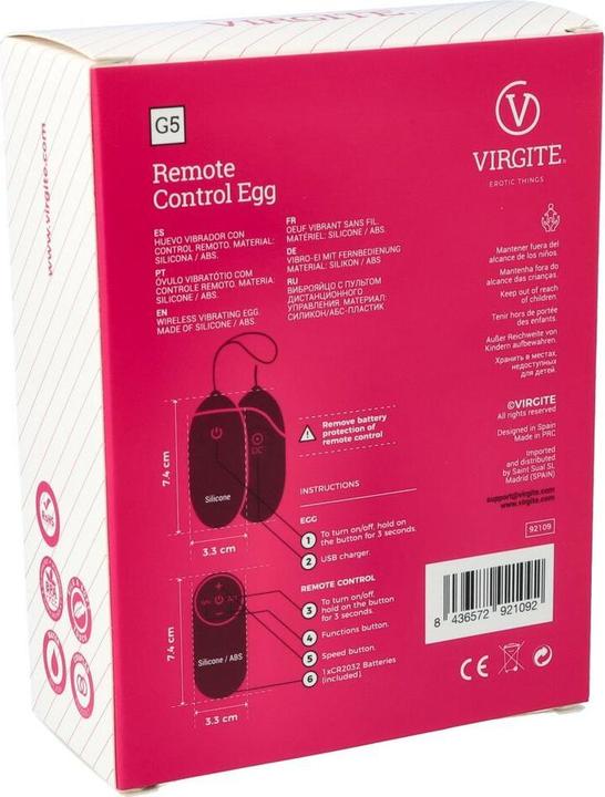 Produktbild Virgite Ei Vibrator G5 Nachfüllbar 230 g